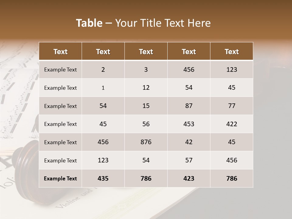 Instrument Old Vivaldi PowerPoint Template