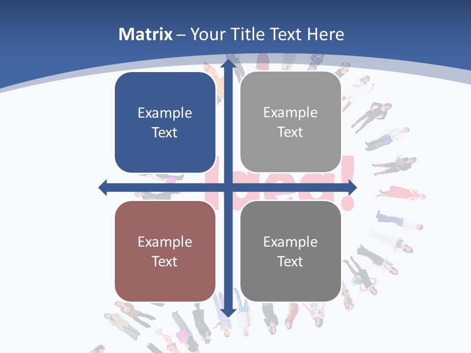 Woman Icon Color PowerPoint Template