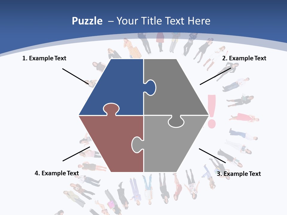 Woman Icon Color PowerPoint Template