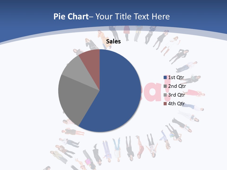 Woman Icon Color PowerPoint Template