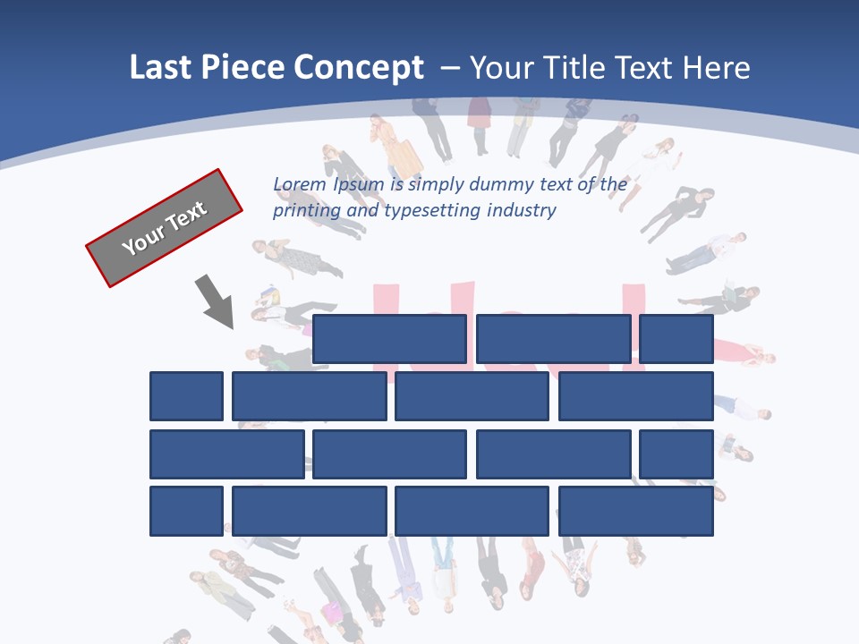 Woman Icon Color PowerPoint Template