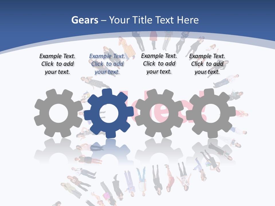 Woman Icon Color PowerPoint Template