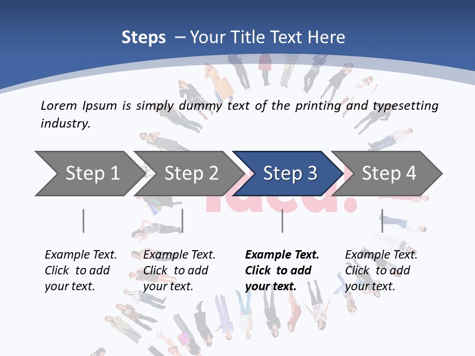 Woman Icon Color PowerPoint Template