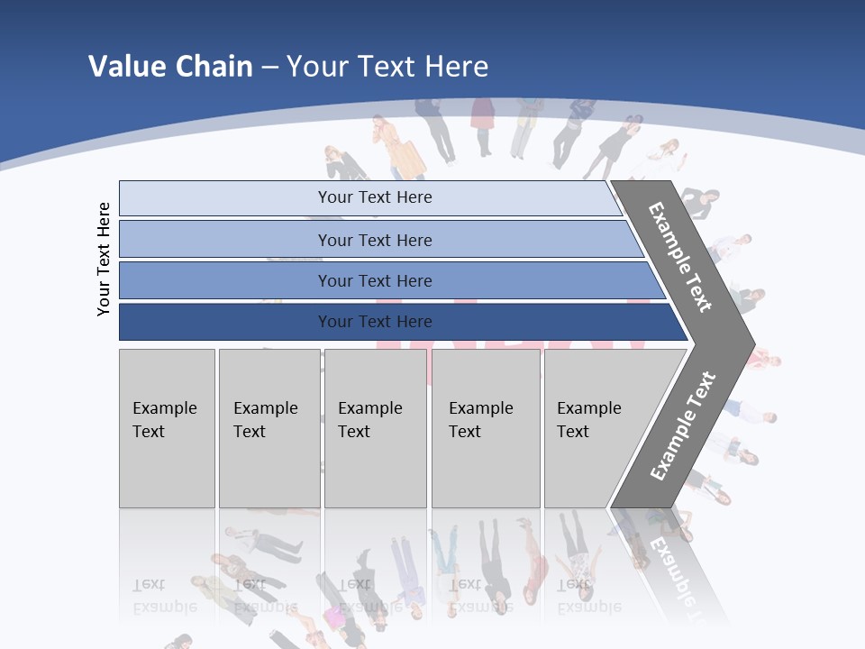 Woman Icon Color PowerPoint Template