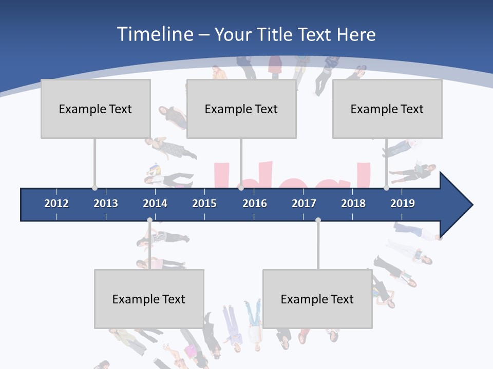 Woman Icon Color PowerPoint Template