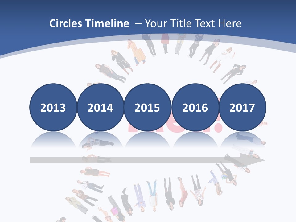 Woman Icon Color PowerPoint Template