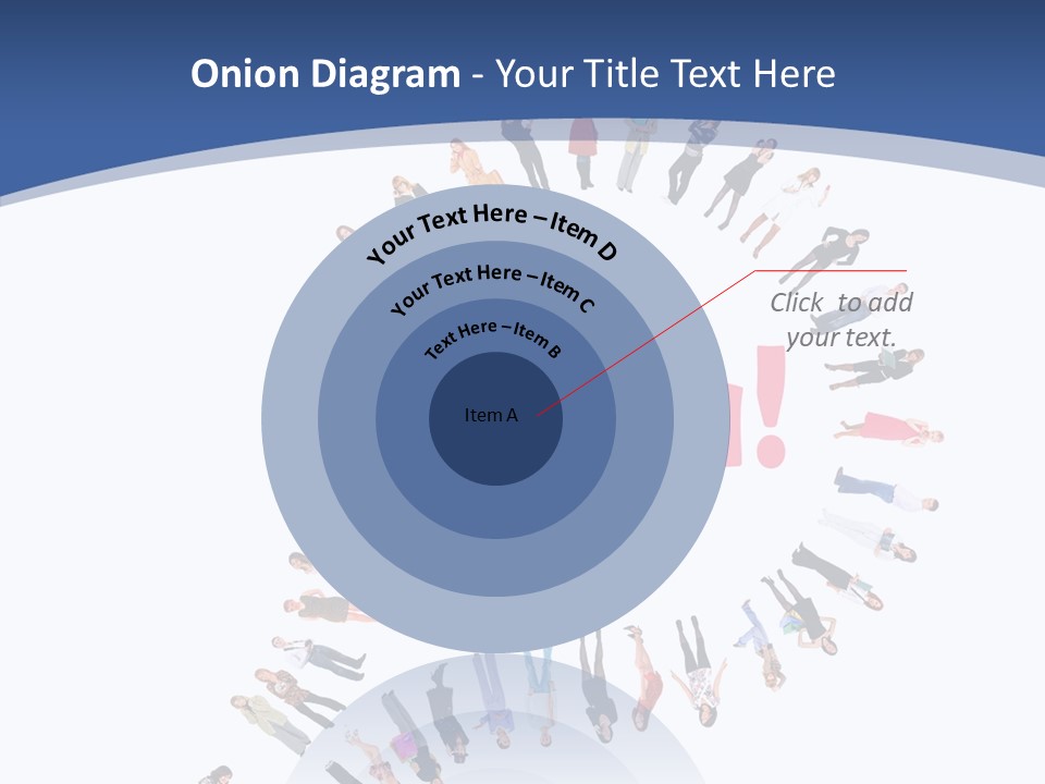 Woman Icon Color PowerPoint Template