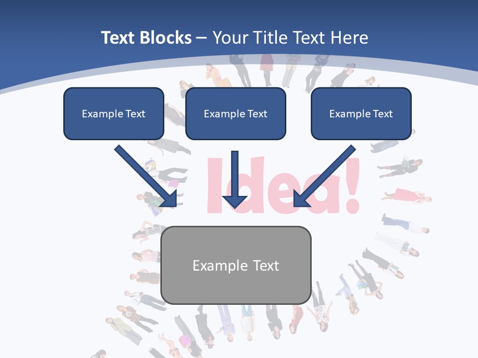 Woman Icon Color PowerPoint Template