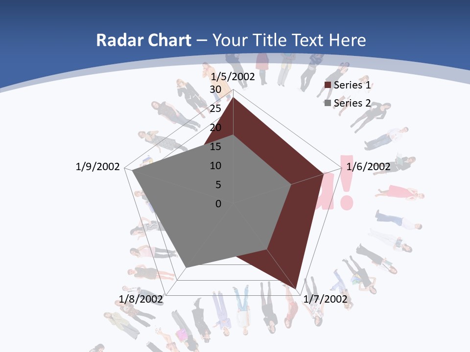 Woman Icon Color PowerPoint Template