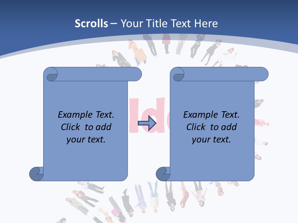 Woman Icon Color PowerPoint Template