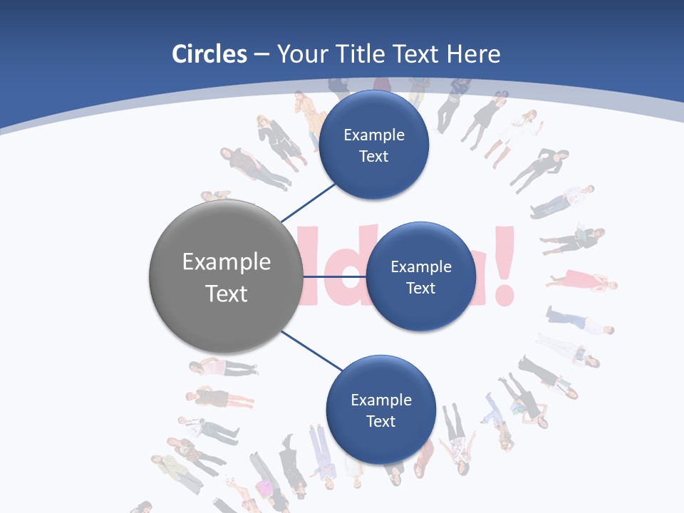 Woman Icon Color PowerPoint Template