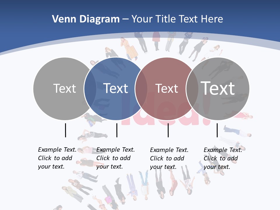 Woman Icon Color PowerPoint Template