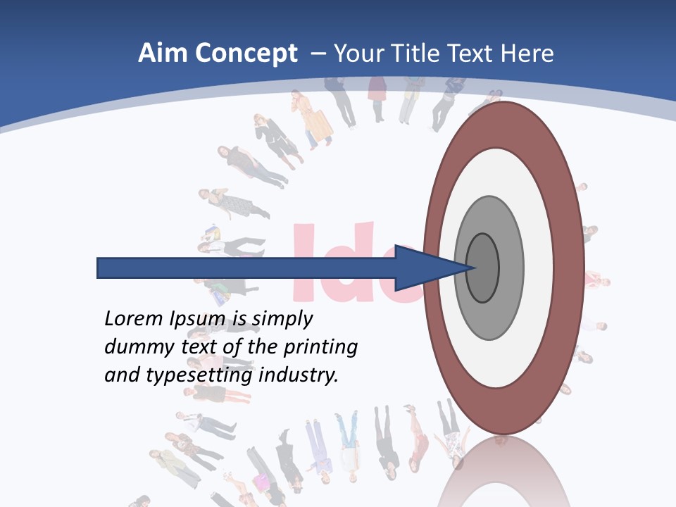 Woman Icon Color PowerPoint Template