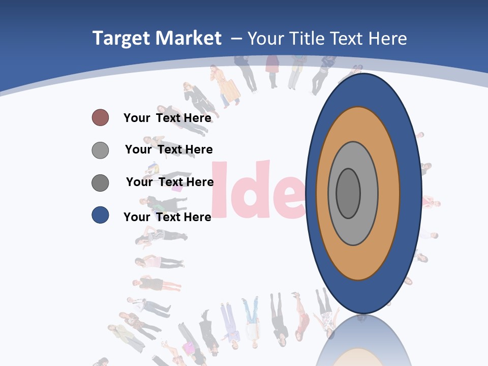 Woman Icon Color PowerPoint Template