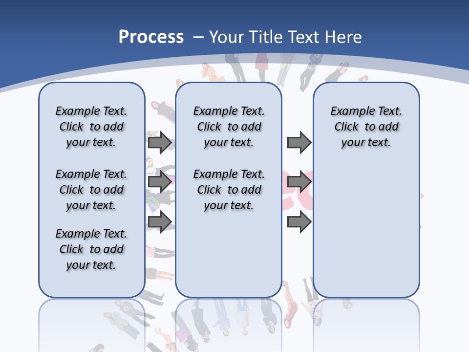 Woman Icon Color PowerPoint Template