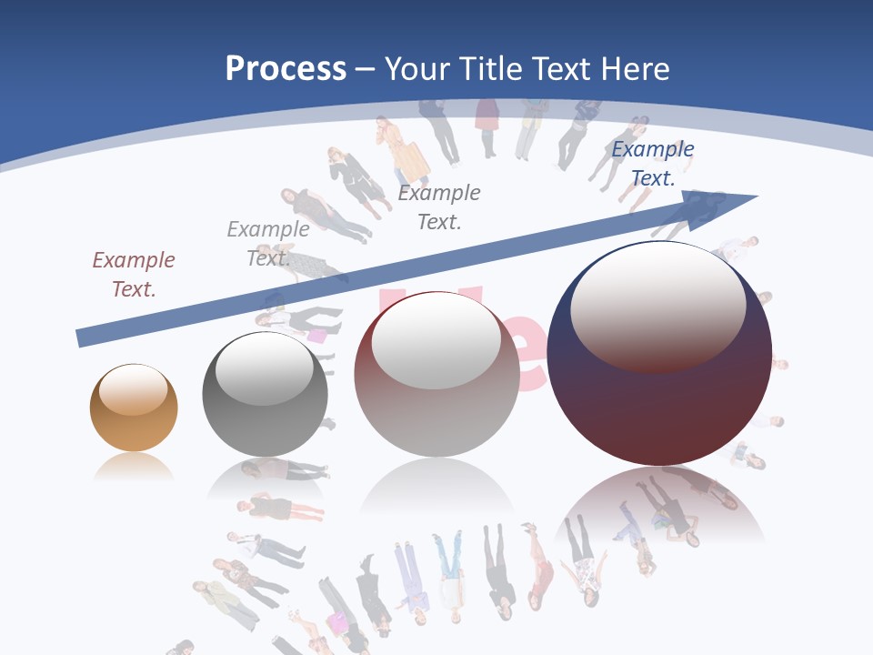 Woman Icon Color PowerPoint Template