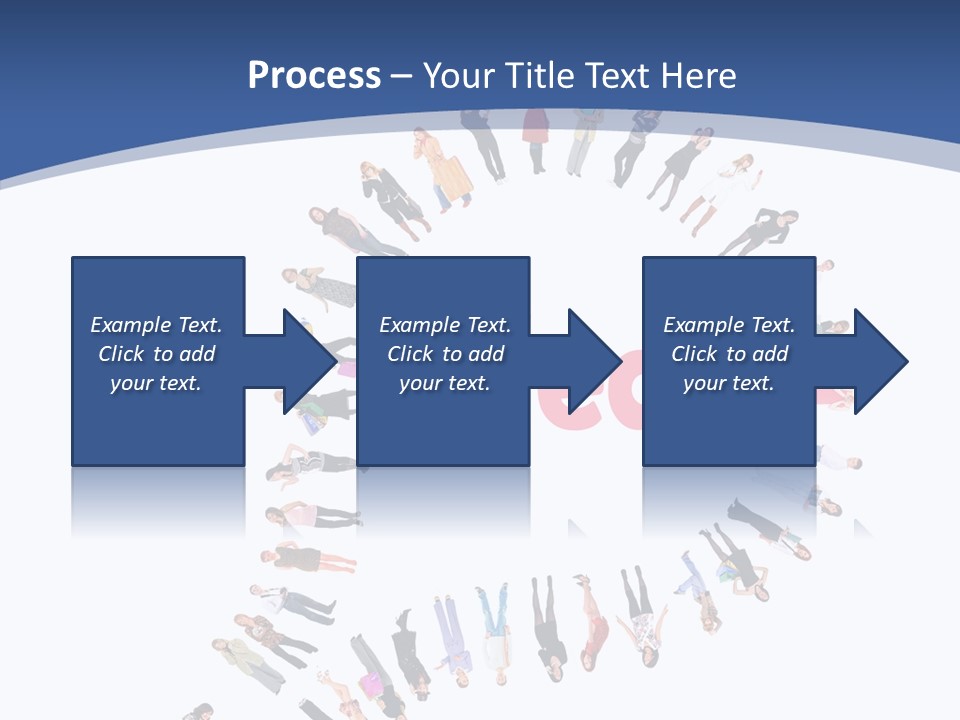 Woman Icon Color PowerPoint Template