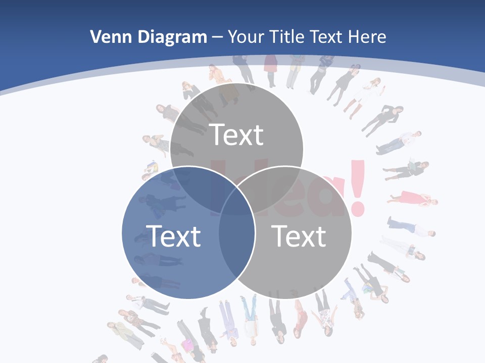 Woman Icon Color PowerPoint Template