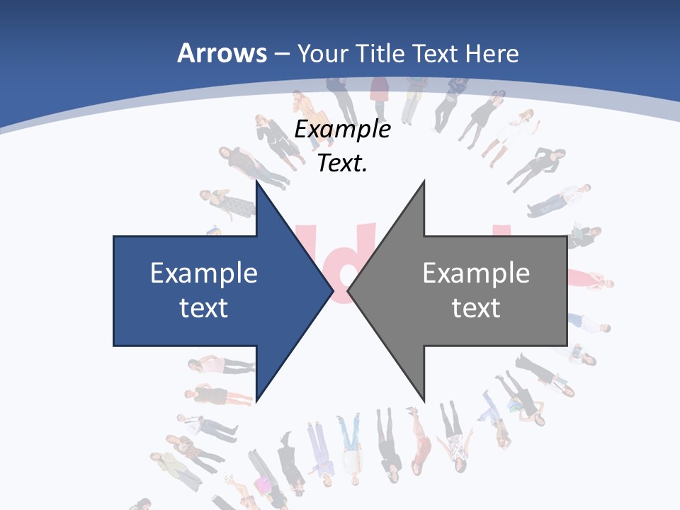 Woman Icon Color PowerPoint Template