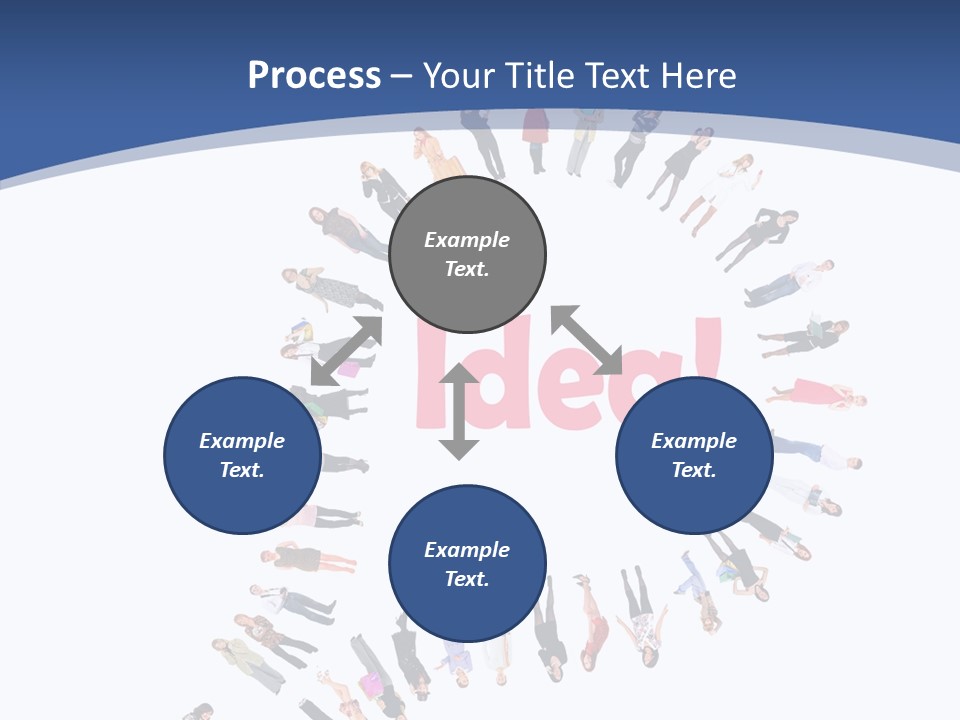 Woman Icon Color PowerPoint Template