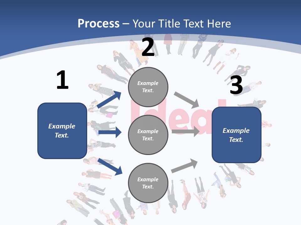 Woman Icon Color PowerPoint Template