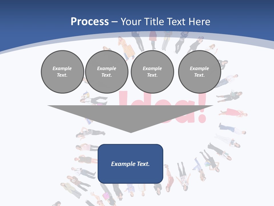 Woman Icon Color PowerPoint Template