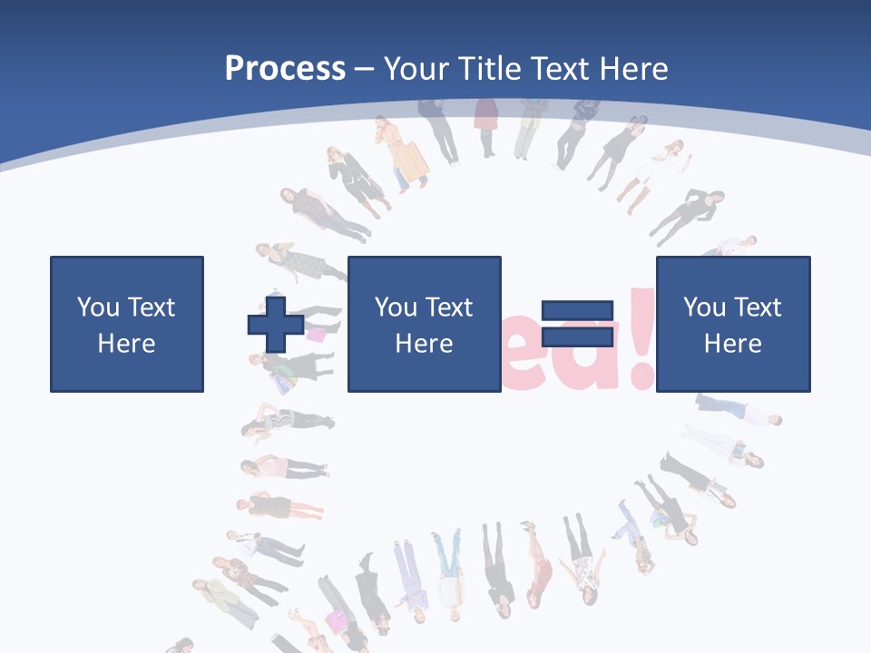Woman Icon Color PowerPoint Template