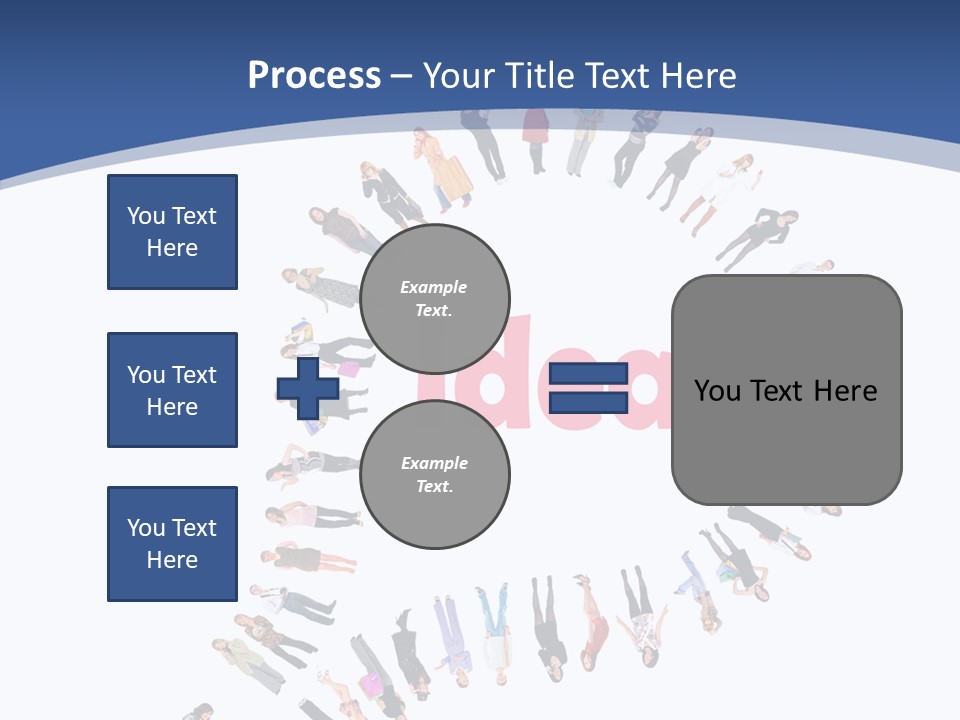 Woman Icon Color PowerPoint Template