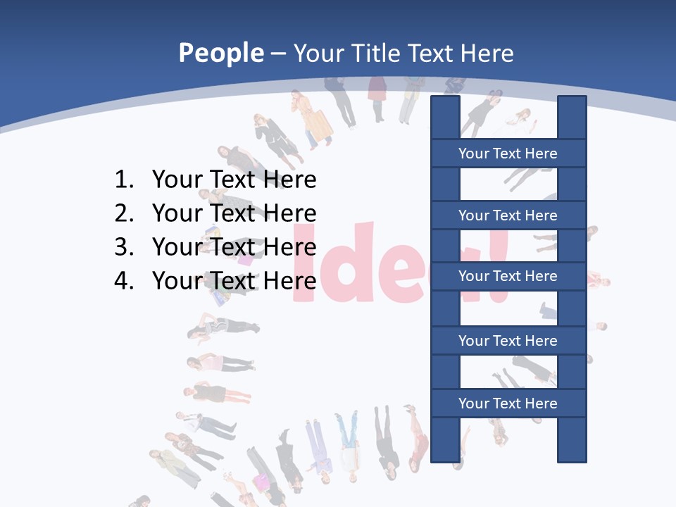 Woman Icon Color PowerPoint Template