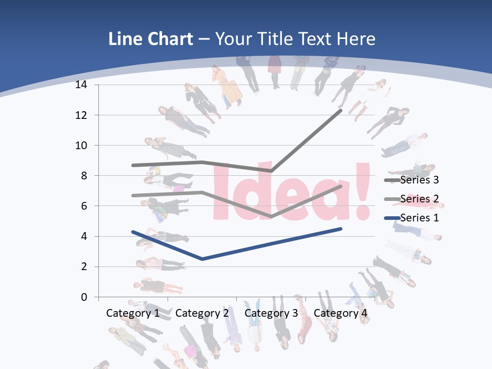 Woman Icon Color PowerPoint Template