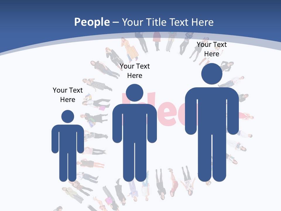 Woman Icon Color PowerPoint Template