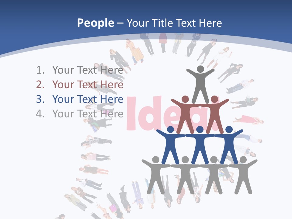 Woman Icon Color PowerPoint Template