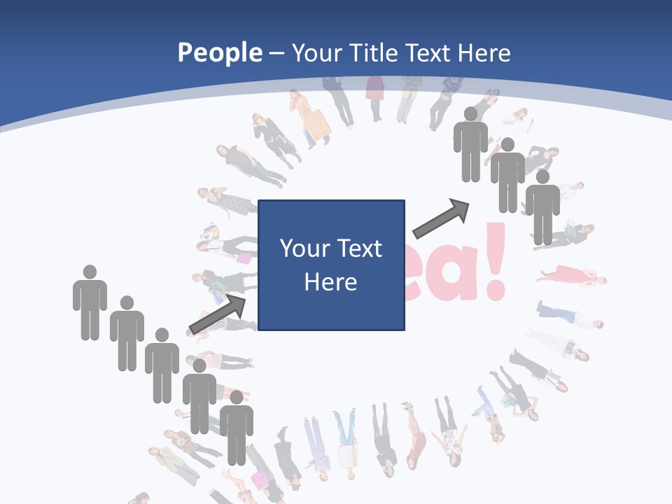 Woman Icon Color PowerPoint Template