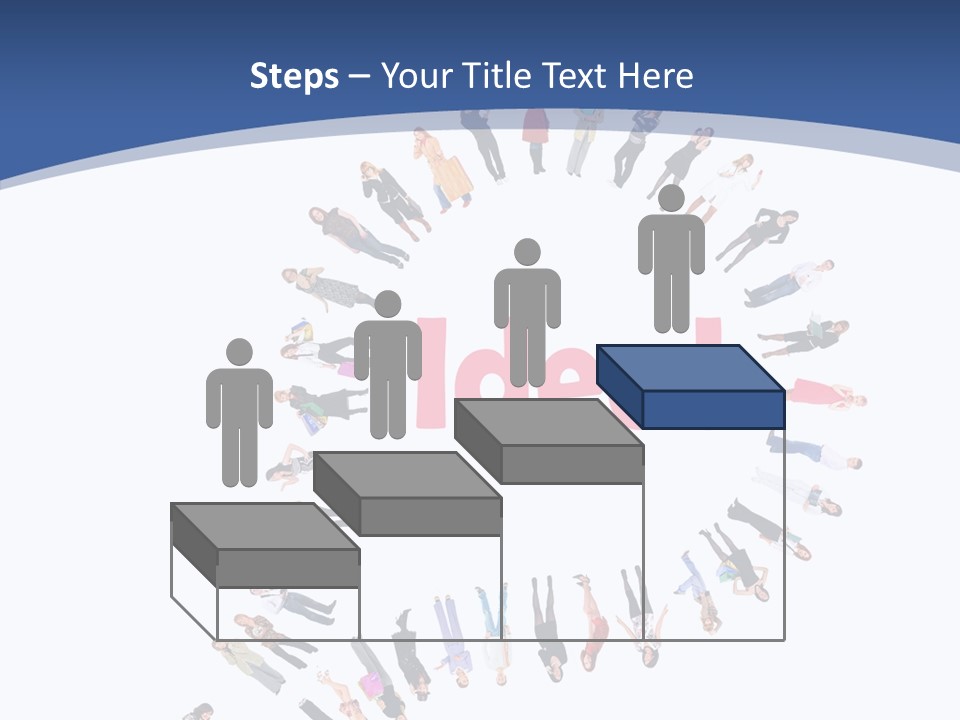 Woman Icon Color PowerPoint Template