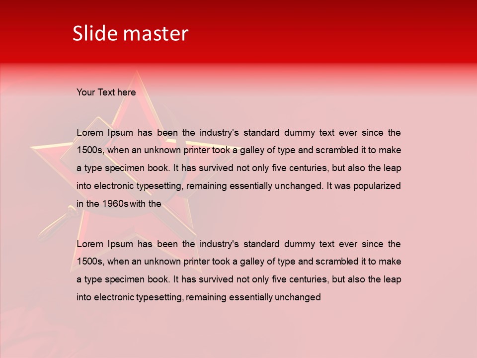 Spy Star Symbol PowerPoint Template