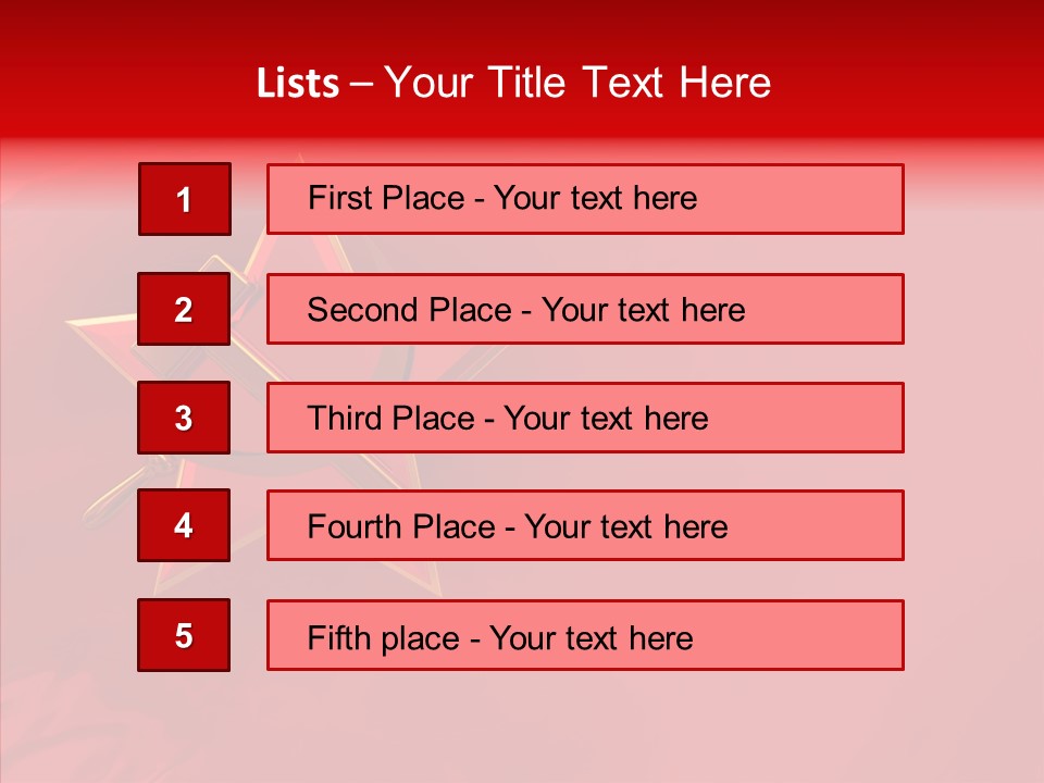 Spy Star Symbol PowerPoint Template