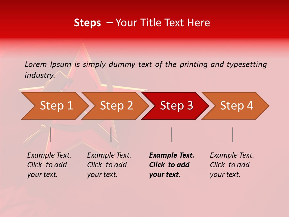 Spy Star Symbol PowerPoint Template