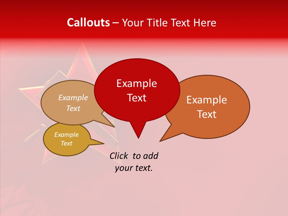 Spy Star Symbol PowerPoint Template