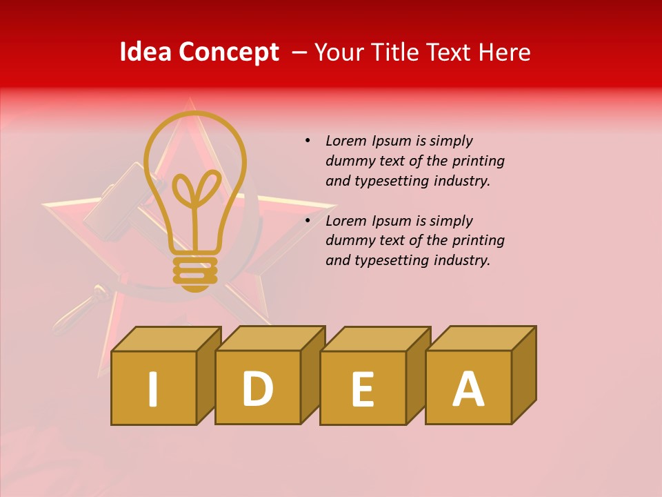 Spy Star Symbol PowerPoint Template