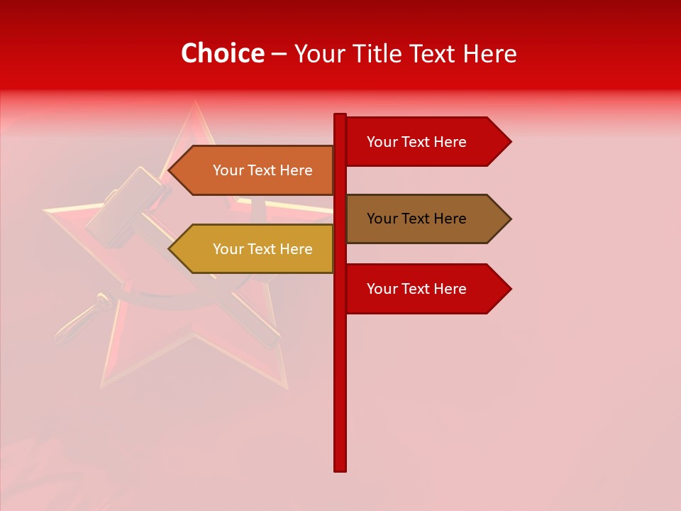 Spy Star Symbol PowerPoint Template