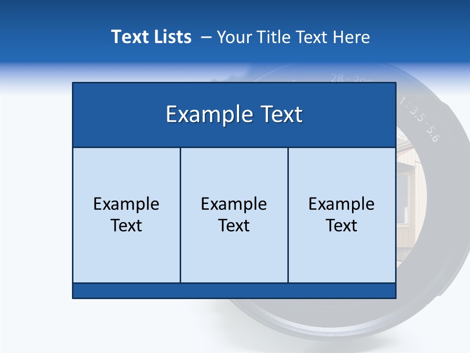 Character Table Corporate PowerPoint Template