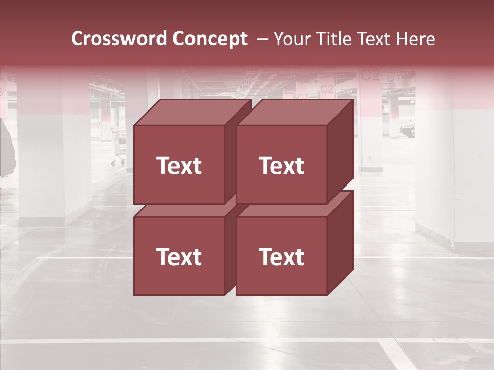 Cart Metall Concrete PowerPoint Template