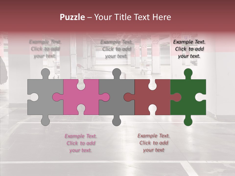 Cart Metall Concrete PowerPoint Template
