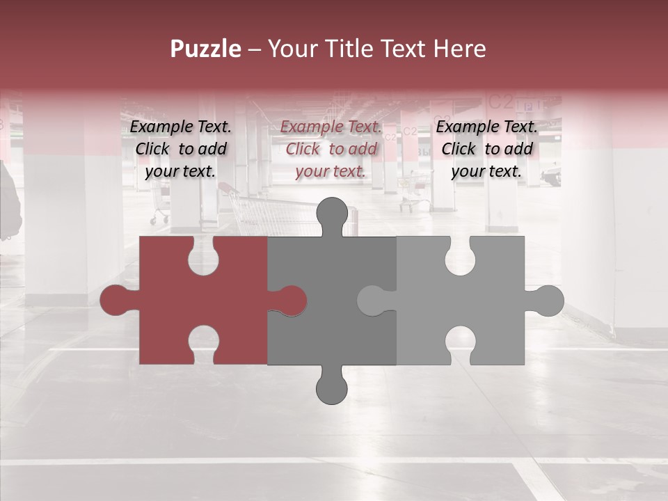 Cart Metall Concrete PowerPoint Template