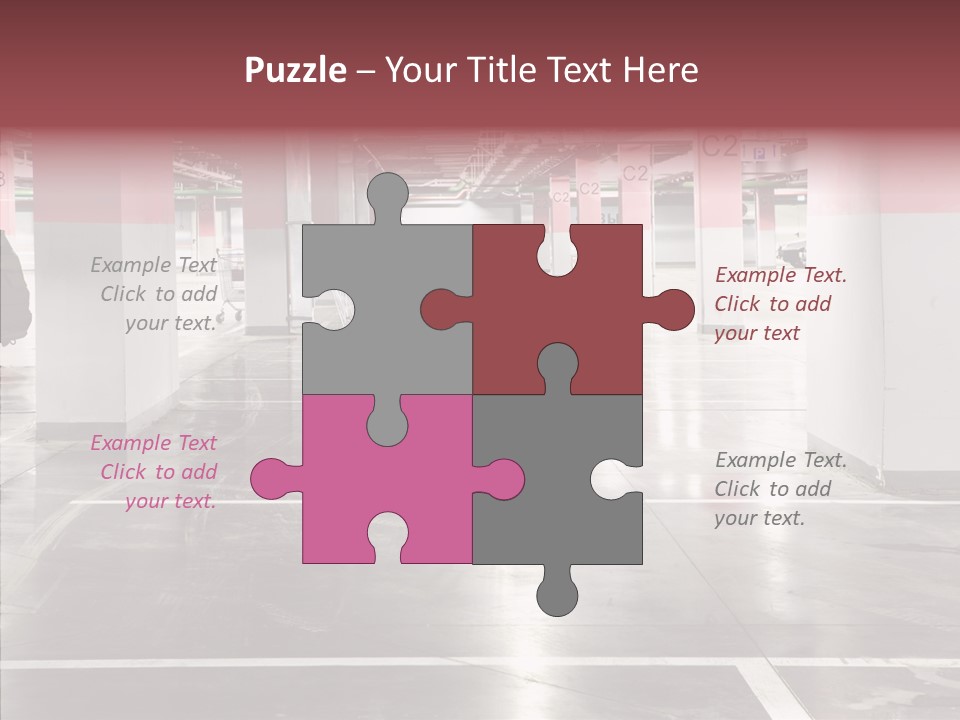 Cart Metall Concrete PowerPoint Template