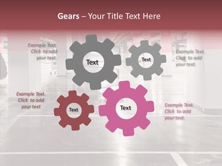 Cart Metall Concrete PowerPoint Template