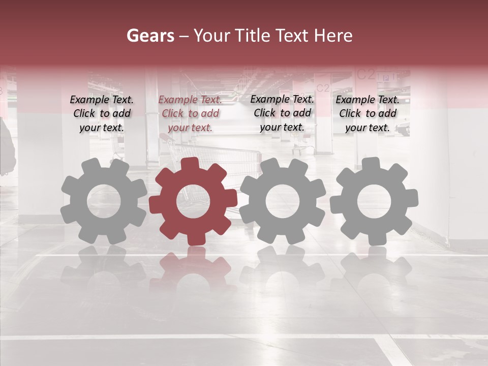 Cart Metall Concrete PowerPoint Template