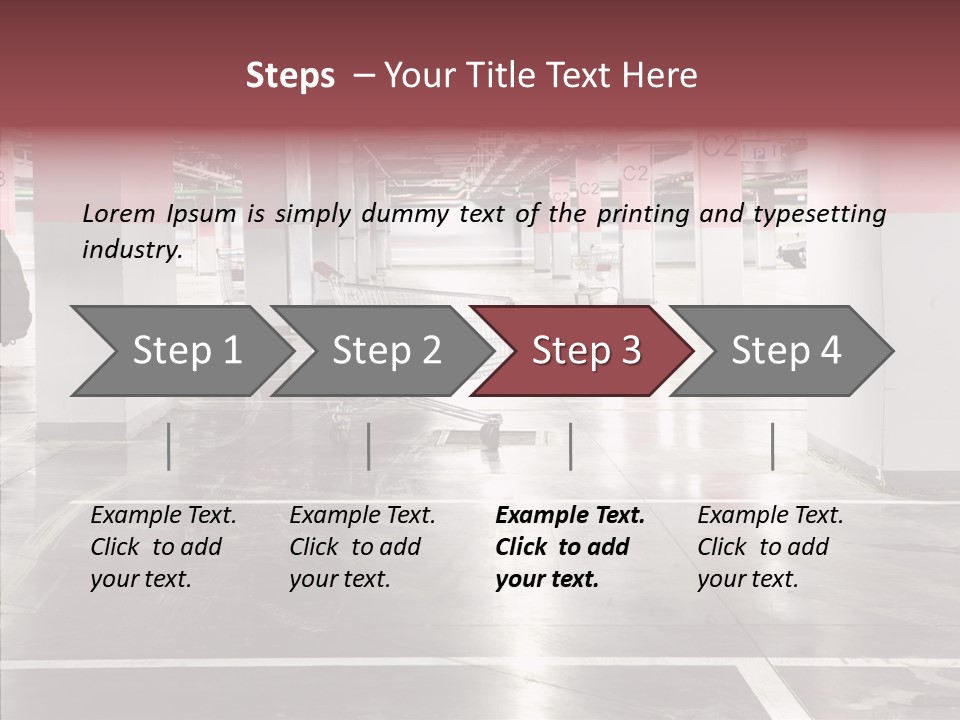 Cart Metall Concrete PowerPoint Template