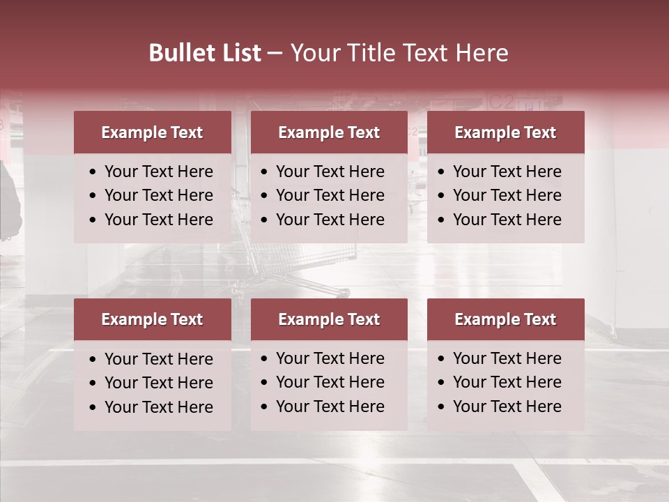 Cart Metall Concrete PowerPoint Template