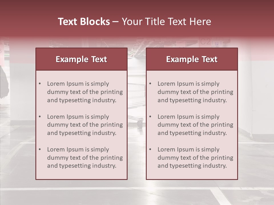 Cart Metall Concrete PowerPoint Template